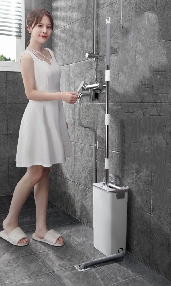 360 Degrees Shaft Rotates Aluminum Alloy Rod Floor Mop and Bucket Set Professional Floor Cleaning System - Image 4