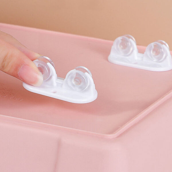 One-way Stickable Storage Box With 4 Wheels - Image 6