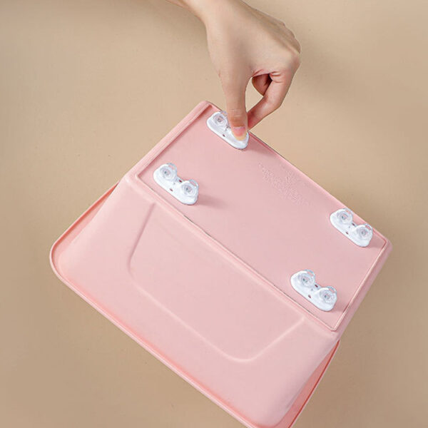 One-way Stickable Storage Box With 4 Wheels - Image 3