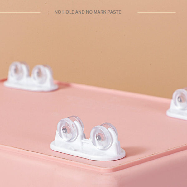 One-way Stickable Storage Box With 4 Wheels - Image 4
