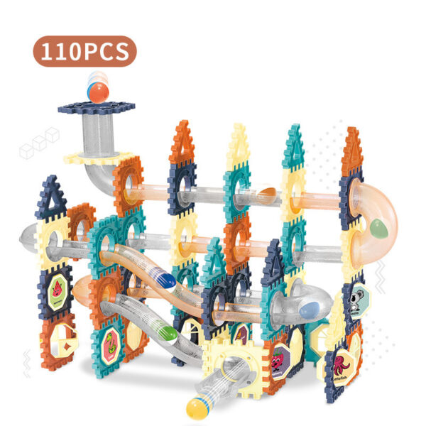Color Window Building Blocks Sliding Beads Transparent Pipe Assembly Blocks - Image 4