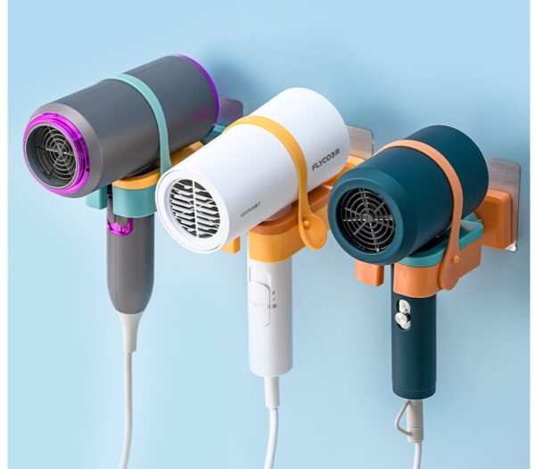 Hair Dryer Rack Toilet Wall-mounted Punch-free Woundable Multifunctional Blower Rack Bathroom Toilet Tools - Image 5