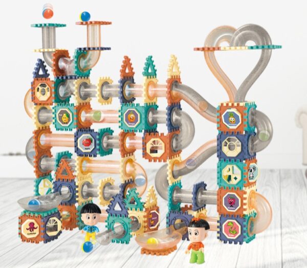 Color Window Building Blocks Sliding Beads Transparent Pipe Assembly Blocks - Image 10