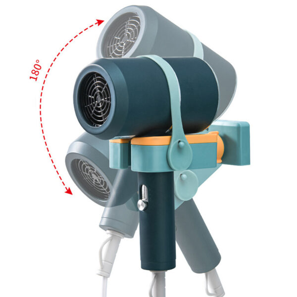 Hair Dryer Rack Toilet Wall-mounted Punch-free Woundable Multifunctional Blower Rack Bathroom Toilet Tools - Image 8